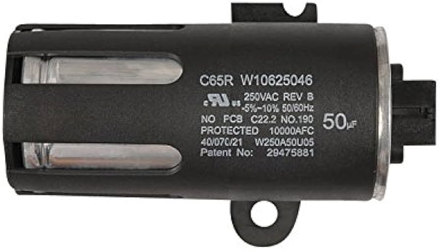 Whirlpool Washer Run Capacitor W10625046 W11395618 Whirlpool Washer Run Capacitor W10625046 W11395618